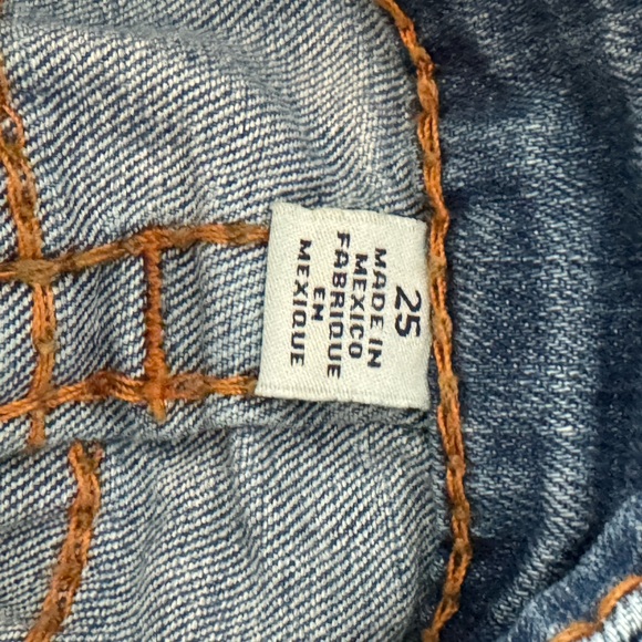 True Religion Size 25 Rust Brown Big T BPQL COASTL SNSE Low Rise Skinny Jeans - Picture 10 of 13